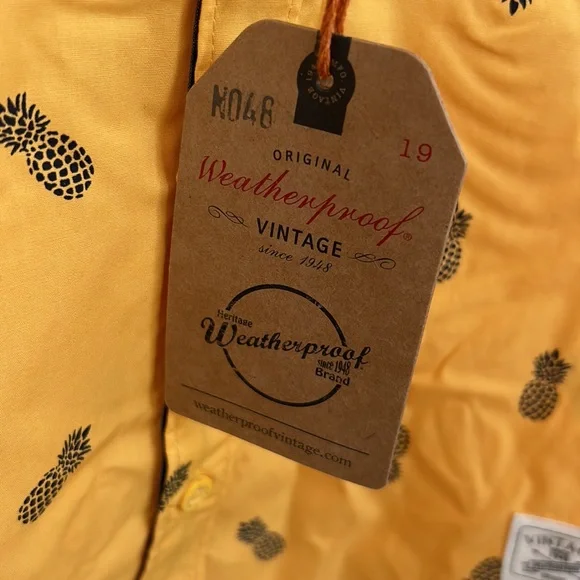 New Weatherproof Vintage Pineapple Top - Picture 2 of 7